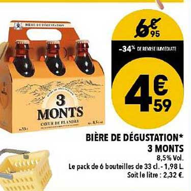 bière de dégustation 3 monts