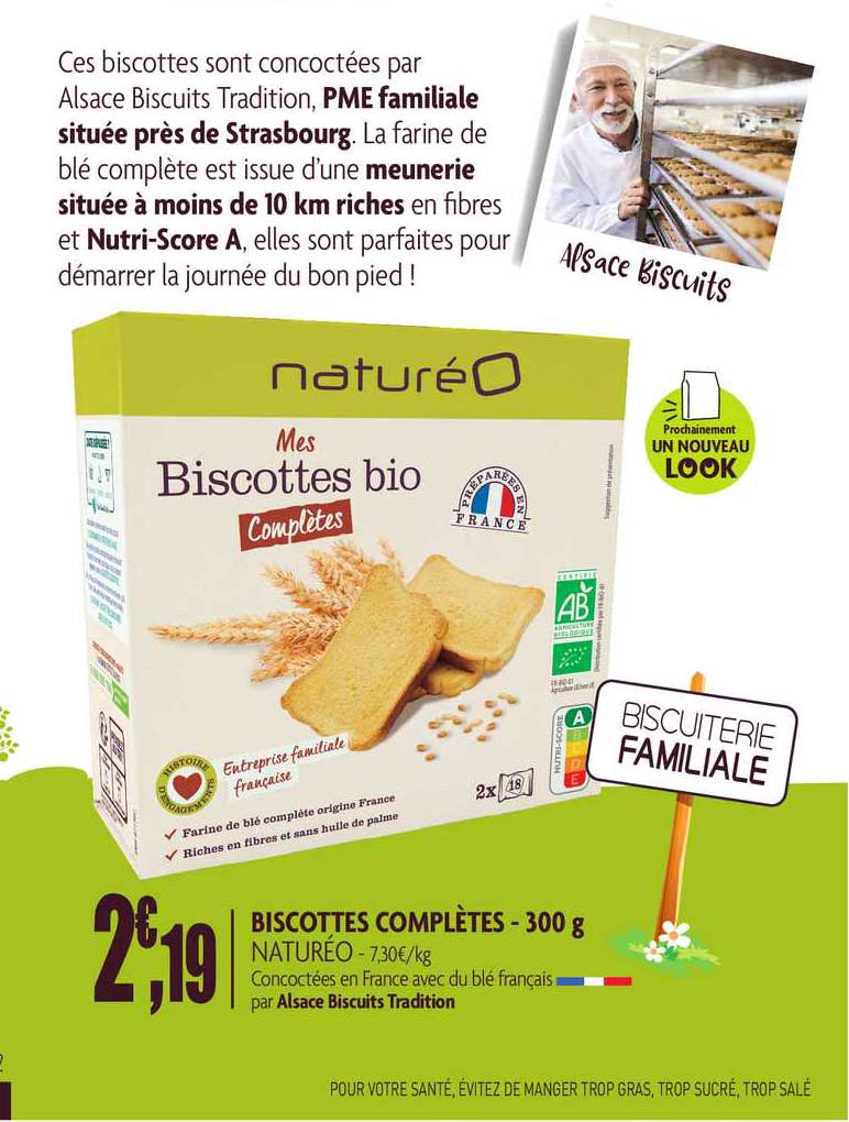 biscottes complètes - 300 g