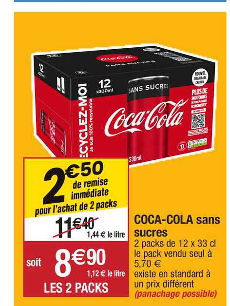 coca-cola sans sucres