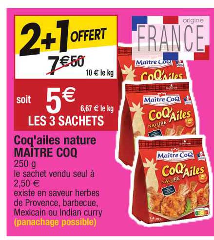 coq'ailes nature maître coq