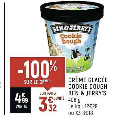 crème glacée cookie dough ben & jerry's