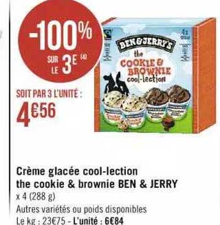crème glacée cool-lection the cookie & brownie ben & jerry