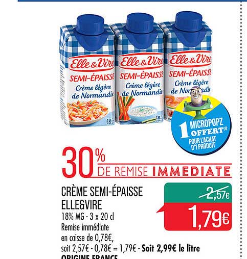 crème semi-épaisse elle & vire