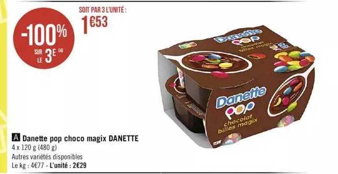 Danette Pop Choco Magix Danette