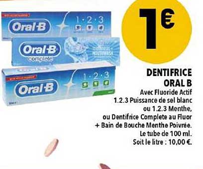 Dentifrice Oral B