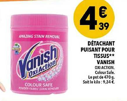 Détachant Puissant Pour Tissus Vanish