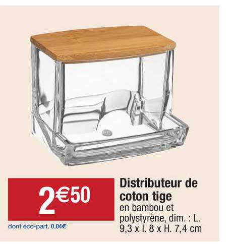 distributeur de coton tige