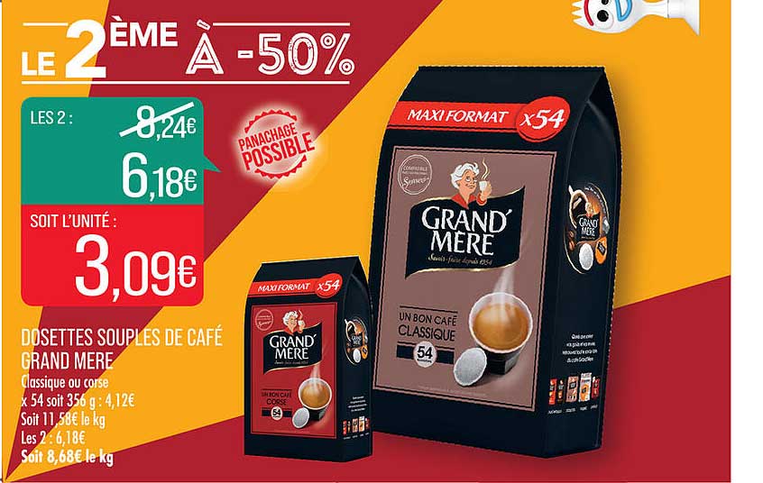 dosettes souples de café grand mère