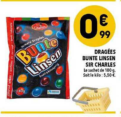 dragées bunte linsen sir charles