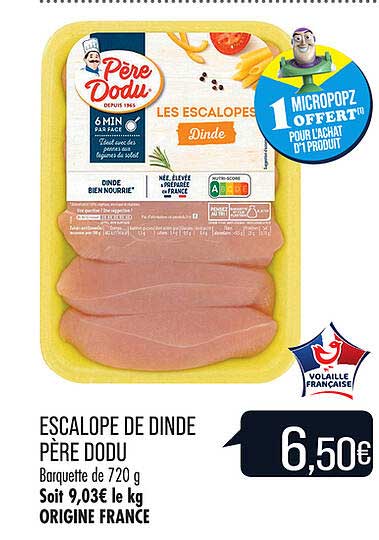 escalope de dinde père dodu