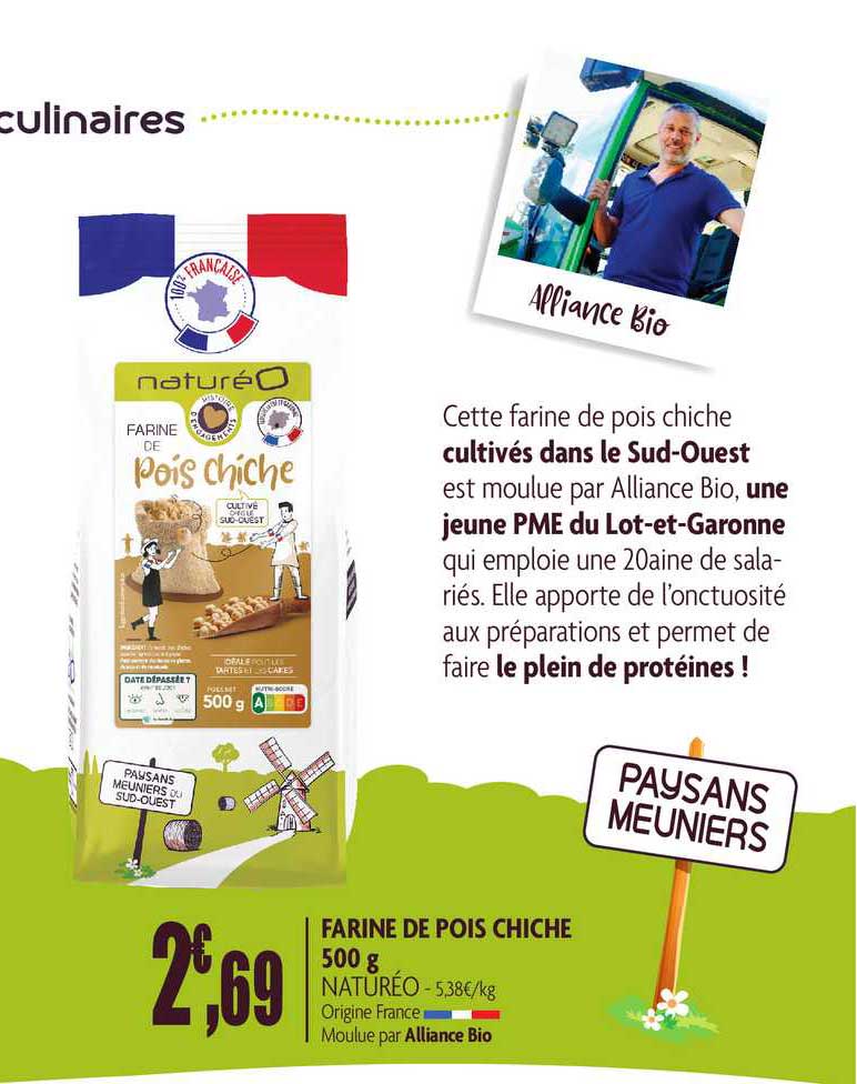 farine de pois chiche 500g