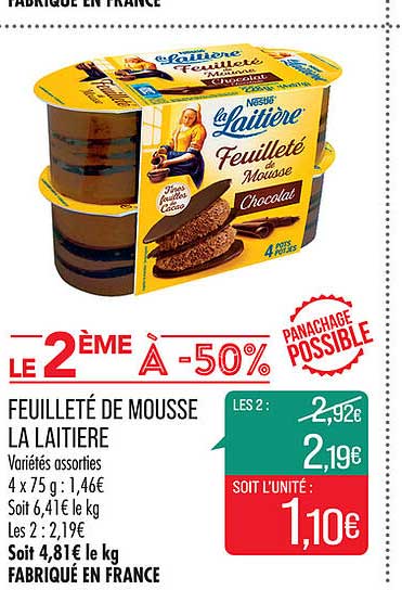Feuilleté De Mousse La Laitière
