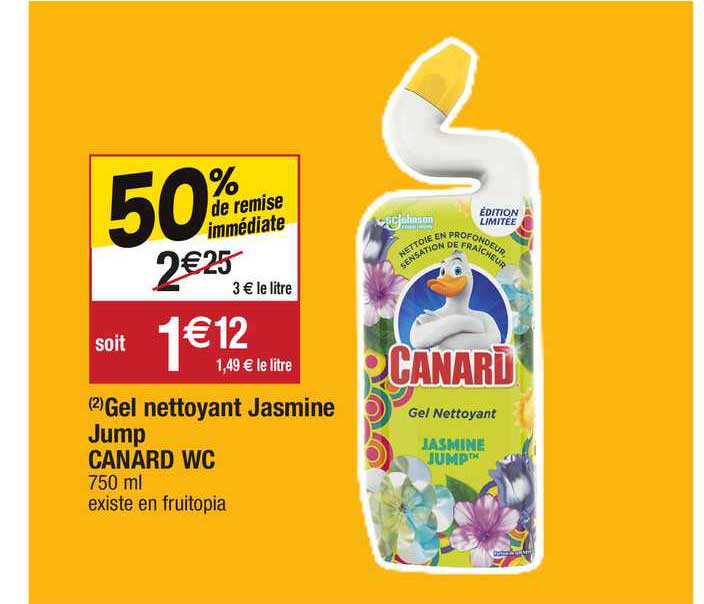 gel nettoyant jasmine jump canard wc