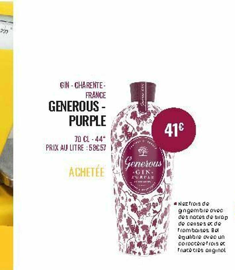 gin-charente - france generous - purple