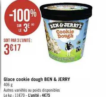 glace cookie dough ben & jerry
