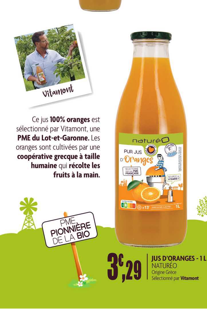 jus d'oranges - 1 l