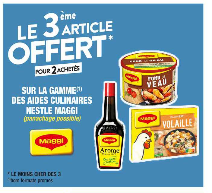la gamme des aides culinaires nestlé maggi