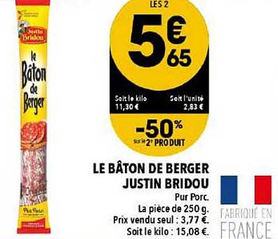 le bâton de berger justin bridou
