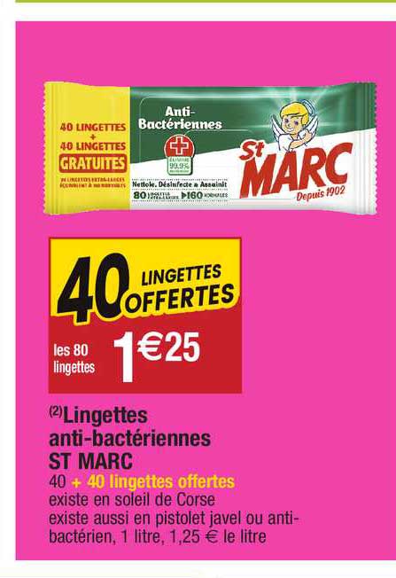 lingettes anti-bactériennes st marc