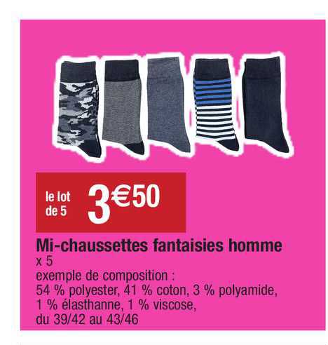 Mi-chaussettes Fantaisies Homme