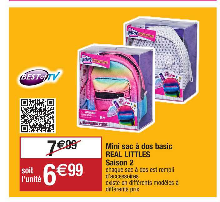 mini sac à dos basic real littles saison 2