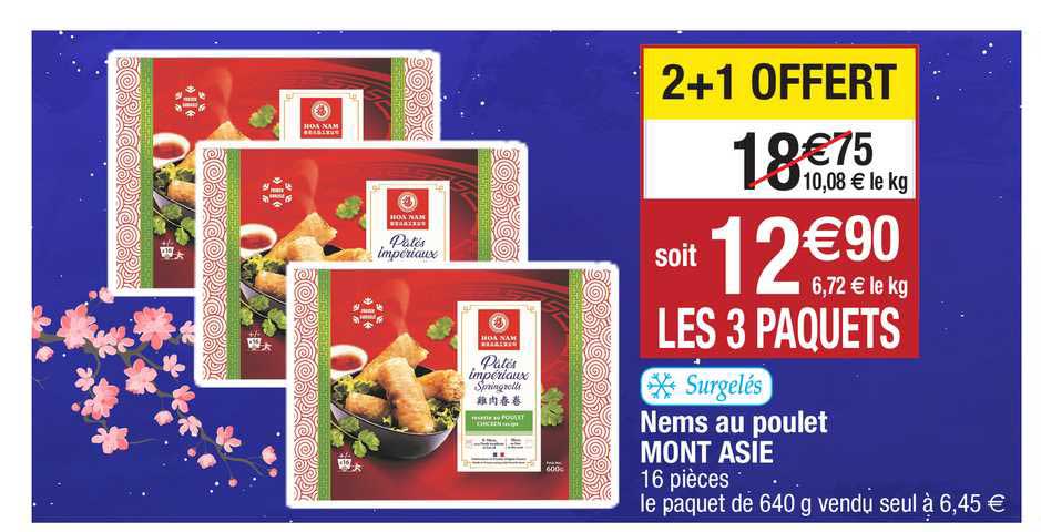 Nems Au Poulet Mont Asie