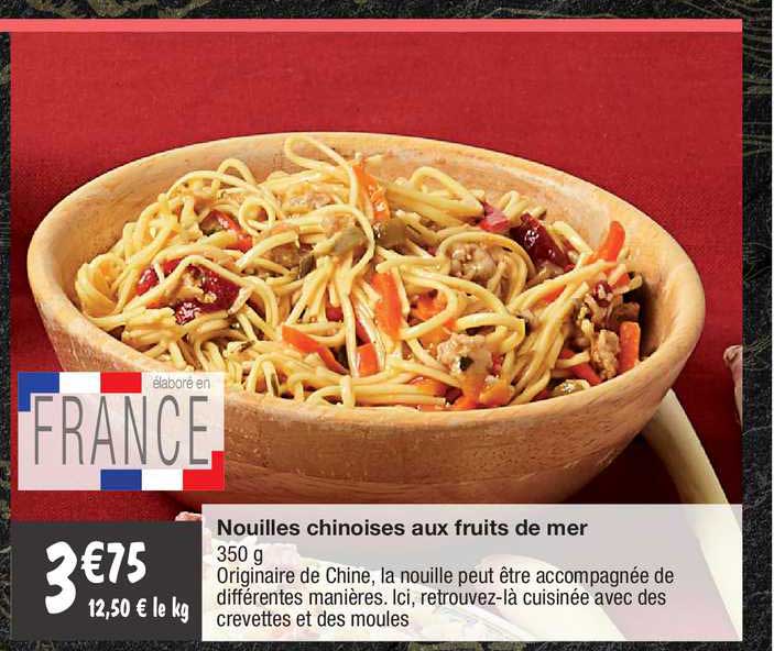 nouilles chinoises aux fruits de mer