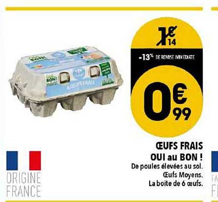 oeufs frais oui au bon !