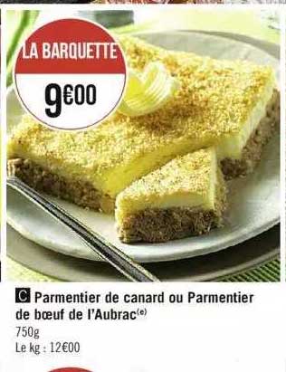 parmentier de canard ou parmentier de bœuf de l'aubrac