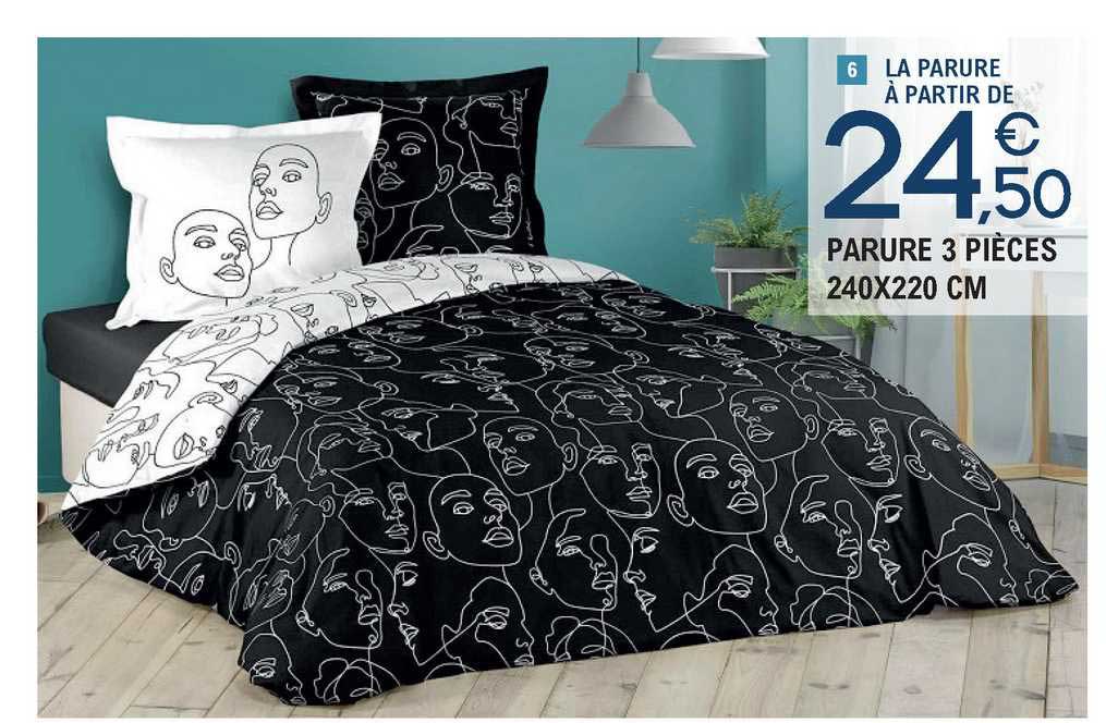 Parure 3 Pièces 240 X 220 Cm