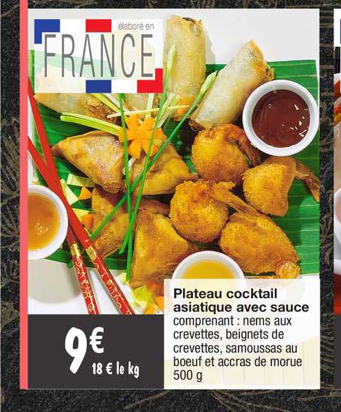 Plateau Cocktail Asiatique Avec Sauce