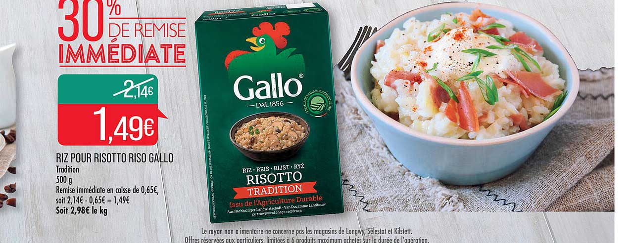 riz pour risotto riso gallo