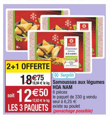 samoussas aux légumes hoa nam
