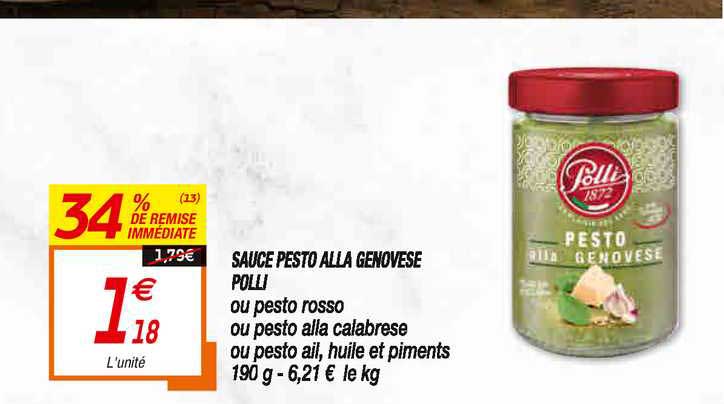 sauce pesto alla genovèse polli
