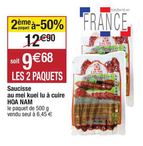 saucisse au mei kuei lu à cuire hoa nam