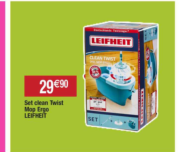 set clean twist mop ergo leifheit