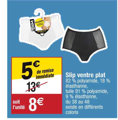 slip ventre plat