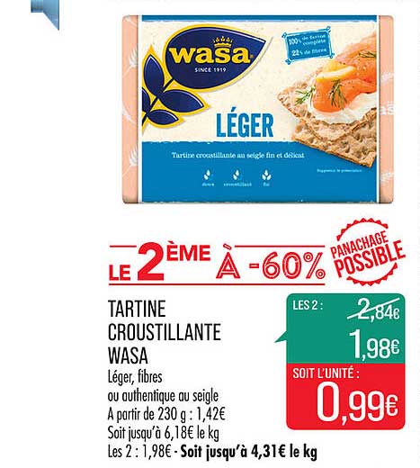 tartine croustillante wasa