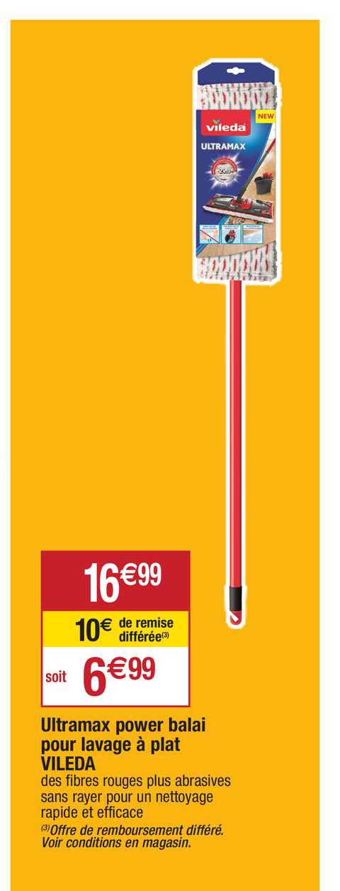 Ultramax Power Balai Pour Lavage à Plat Vileda