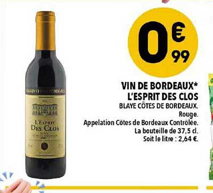 vin de bordeaux l'esprit des clos