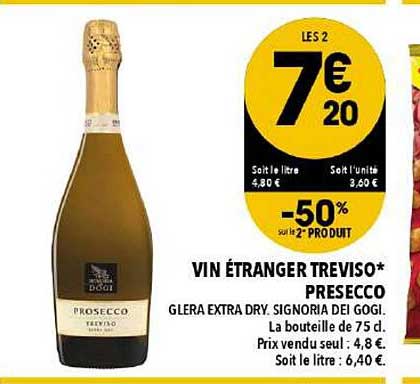 Vin étranger Treviso Presecco