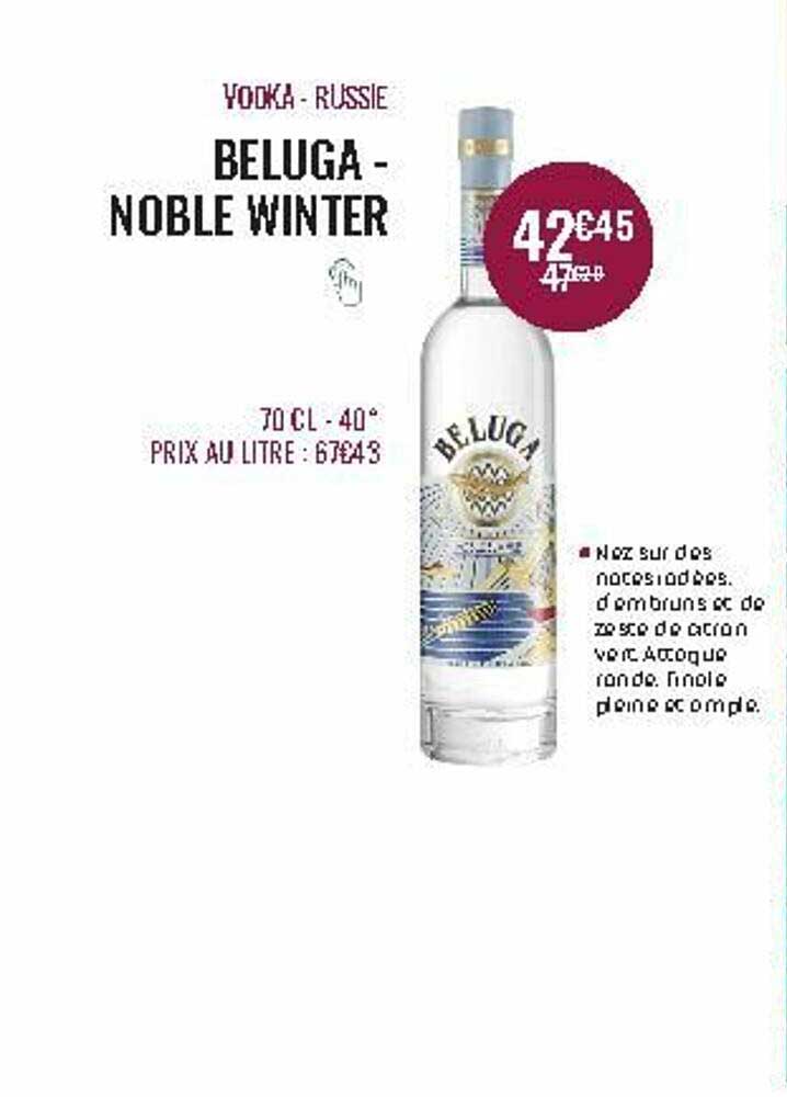 vodka - russie beluga - noble winter