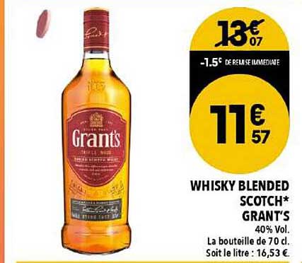 Whisky Blended Scotch Grant's