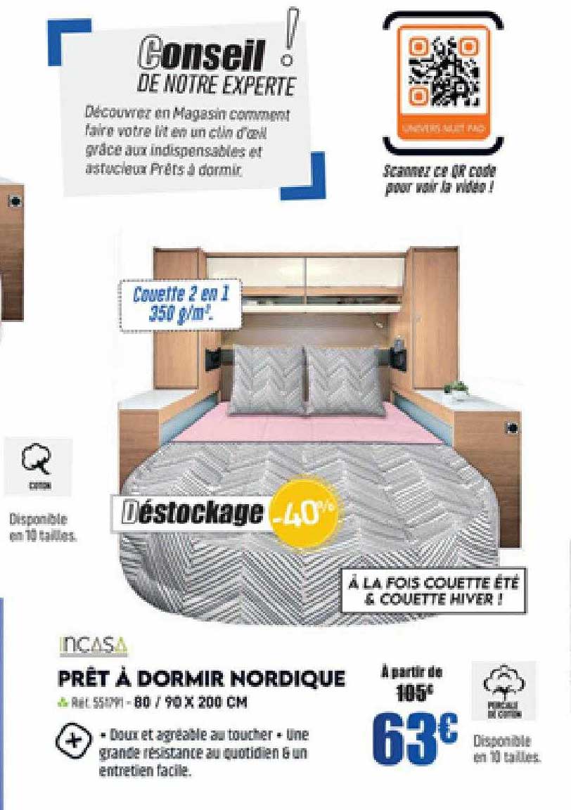 prêt à dormir nordique incasa