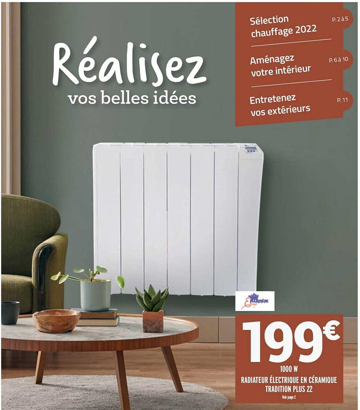 Radiateur électrique En Céramique Tradition Plus 22
