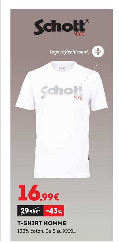 t-shirt homme schott n.y.c.