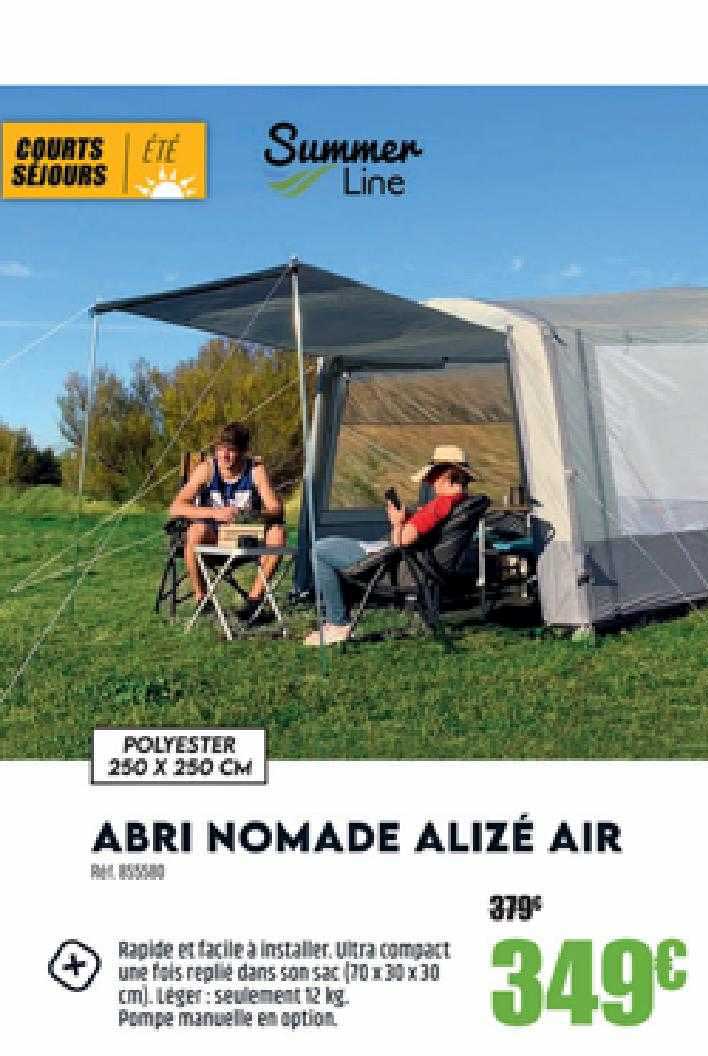 abri nomade alizé air summer line