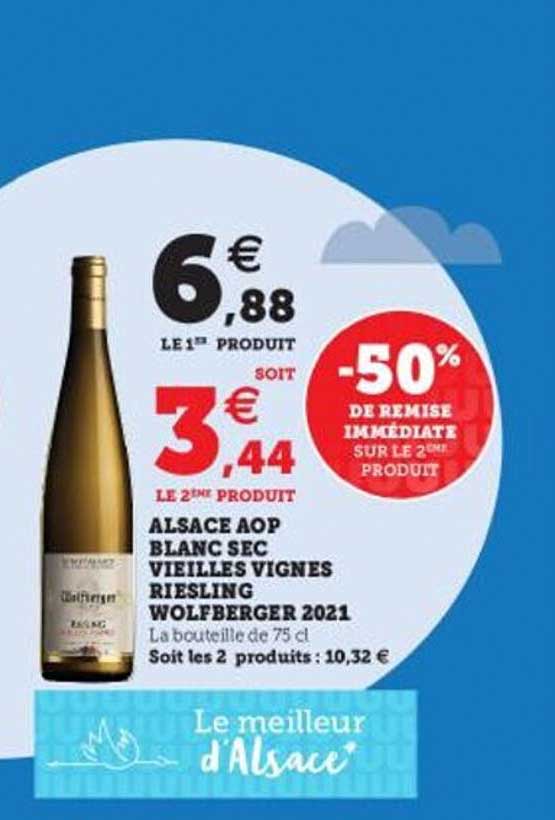 alsace aop blanc sec vieilles vignes riesling wolfberger 2021