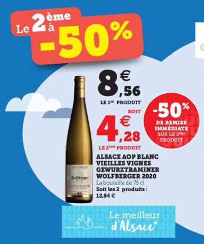 alsace aop blanc vieilles vignes gewurztraminer wolfberger 2020