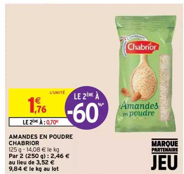 Amandes En Poudre Chabrior